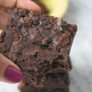 The Best BROWNIES -period. These egg free, dairy free brownies are thick, chewy and dense! These prove that vegan food can be sometimes BETTER than egg & dairy based recipes! MUST TRY as my husband says!