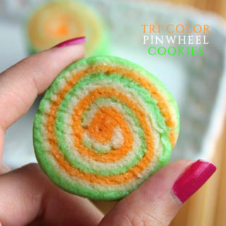 Tri color Pinwheel Cookies- Ceelebrate in style with these easy buttery pinwheel cookies!