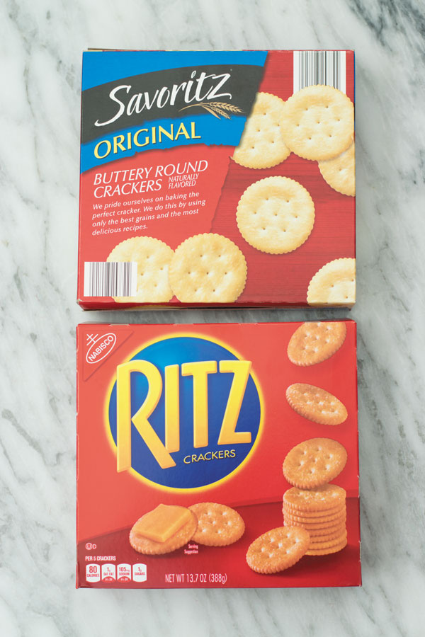 Comparing two brands of crackers for making baked brie with orange cranberry sauce.