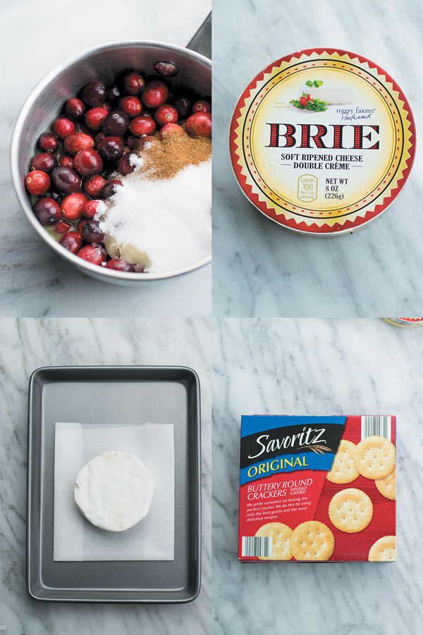 Baked brie with orange cranberry sauce - Delicious & simple holiday appetizer. Baked brie served with a simple yet beautifully flavored orange cranberry sauce! 