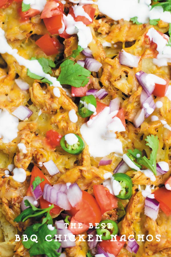 The Best BBQ Chicken Nachos - no need to go to restaurant and pay when you make restaurant quality BBQ chicken nachos at home with fraction of the cost!! And with all the fixins! These are always very Popular at my place.