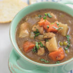 Slow Cooker Chicken Stew - easy delicious slow cooker CHICKEN STEW. Just throw everything in slow cooker & come home to a delicious meal!