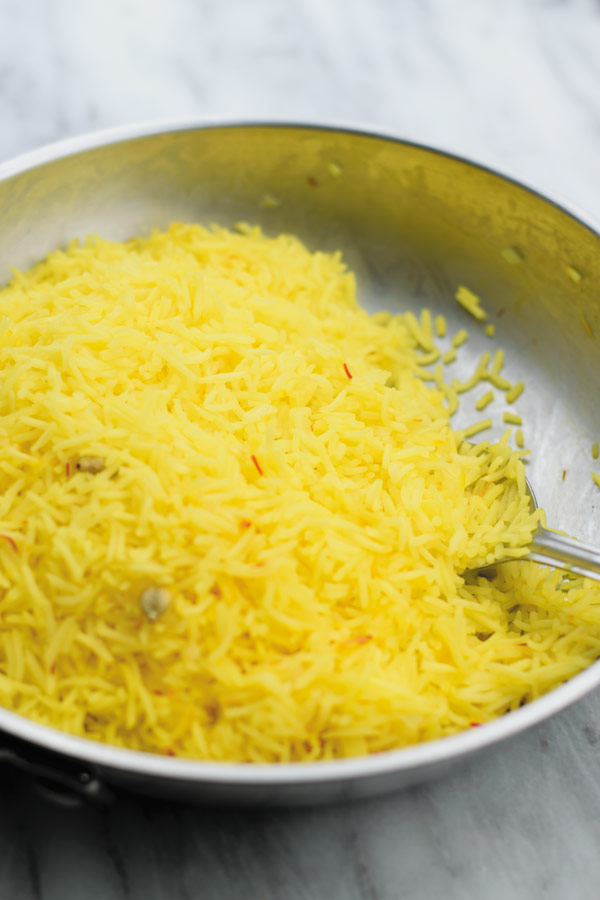 Easy Yellow Saffron Rice - Better Than your favorite Mediterranean restaurant, this makes for an EASY side dish with TONS of flavor!