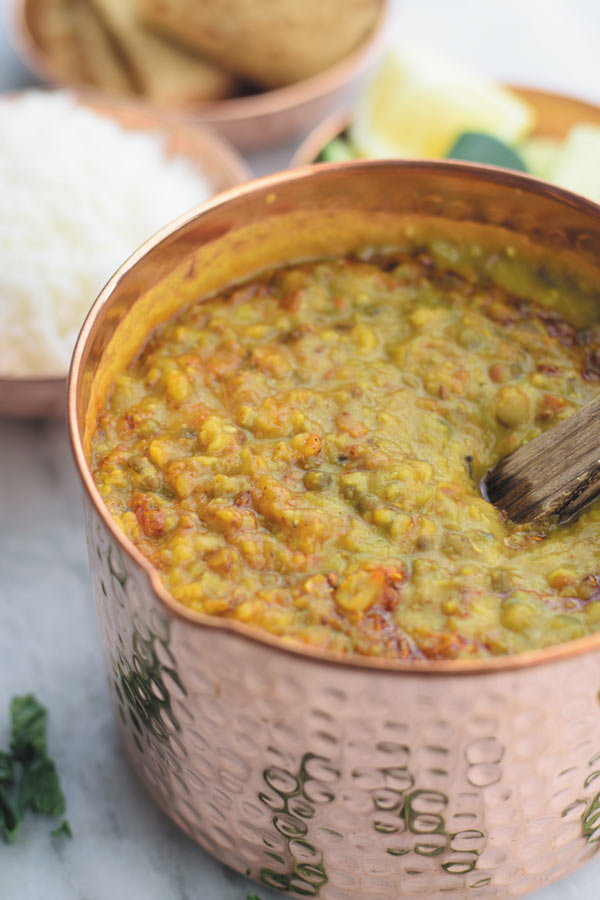 Creamy mixed lentils - Creamy lentils made using 5 kinds of lentils with tomatoes & onions. So creamy, addicting and pure comfort food!