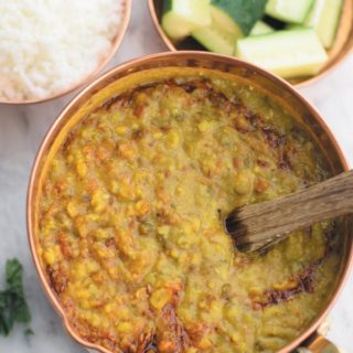 Creamy mixed lentils - Creamy lentils made using 5 kinds of lentils with tomatoes & onions. So creamy, addicting and pure comfort food!