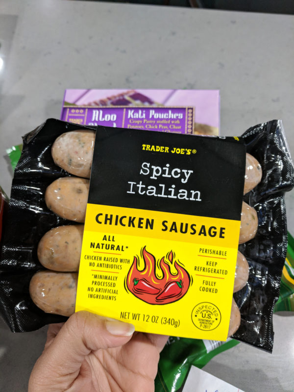 my favorite trader joes products chicken sausage
