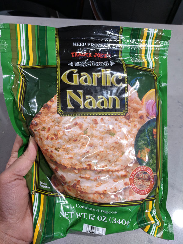 my favorite trader joes products garlic naan