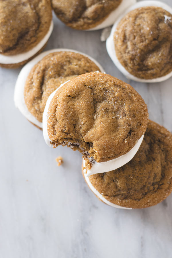 Soft & Chewy Ginger Cookies bite