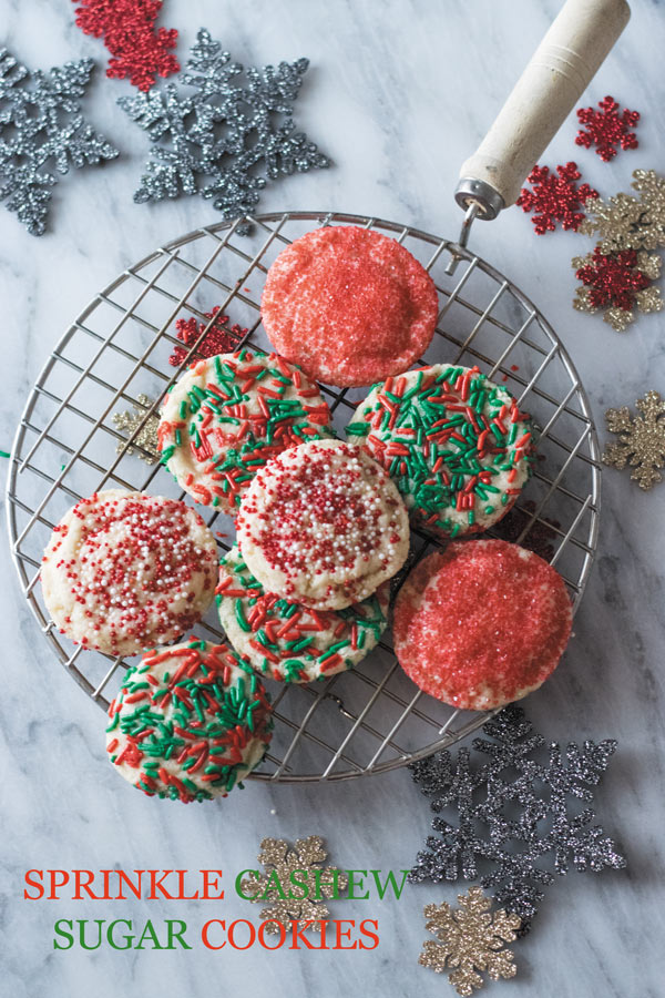 sprinkle cashew sugar cookies title