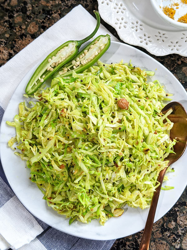 Cabbage & Peanut Stir Fry 