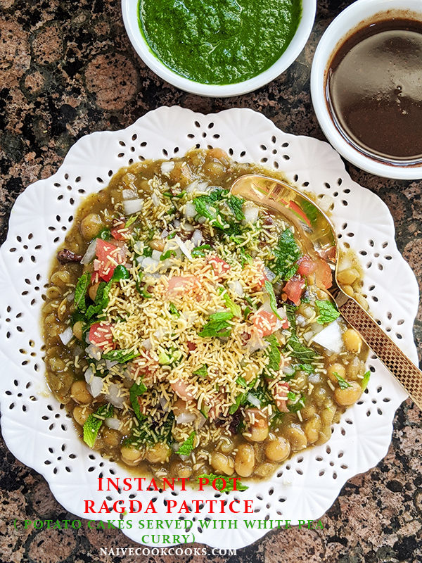 instant pot ragda pattice ready title