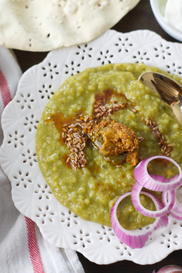 creamy one pot spinach lentils & rice spinach khichdi
