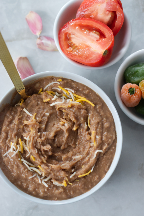 from scratch creamy flavorful refried beans ready