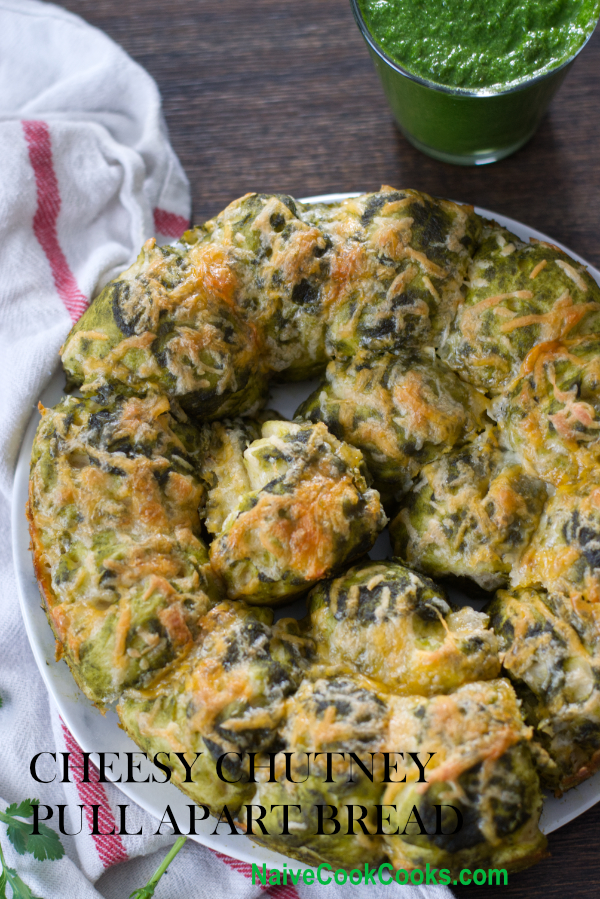 cheesy chutney pull apart bread ready