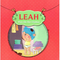 leah puts on her clothes