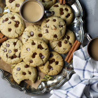 masala chai chocolate chip cookies ready