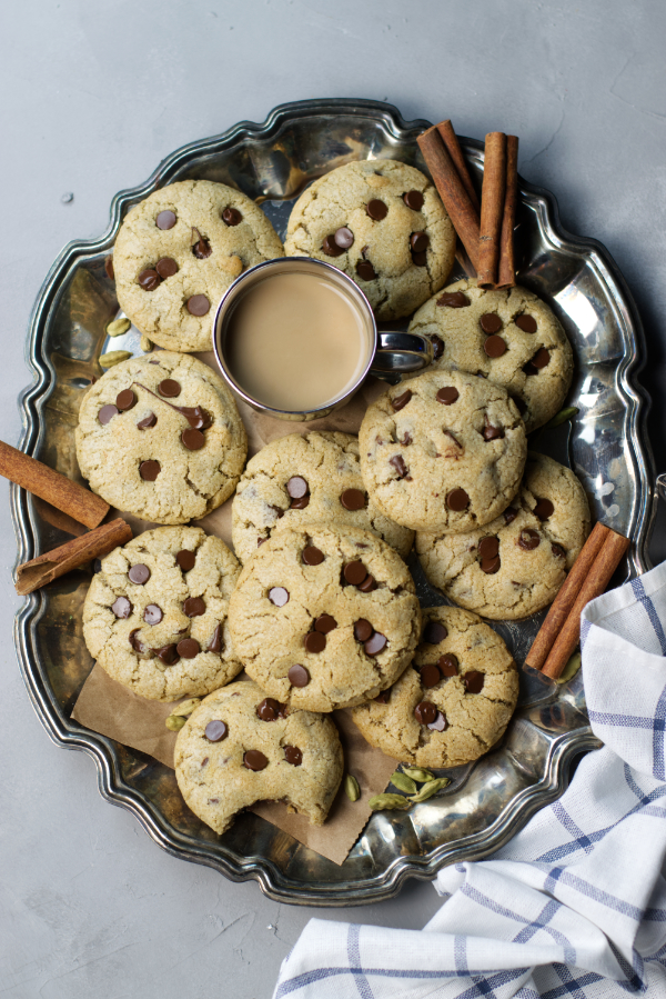 masala chai chocolate chip cookies