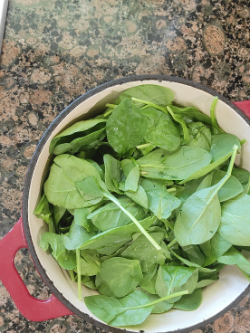 garlicky spinach broccoli soup broccoli adding fresh spinach