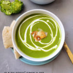 garlicky spinach broccoli soup ready title